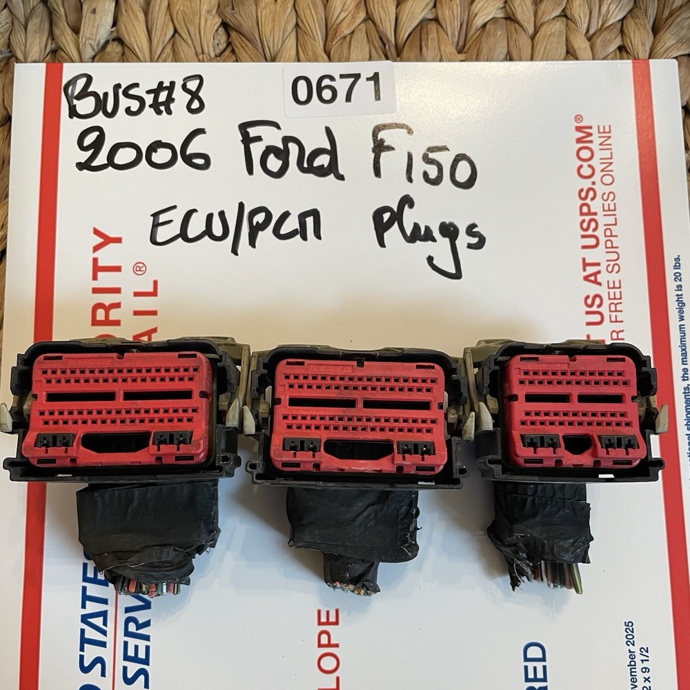 ✅04-08 Ford F150 PCM ECU Wire Harness Connector Plug Pigtail 5L3T-14A464#️⃣0671